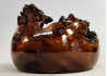 Wooden Bowl Hand Carved Russian Olive Burl Wood